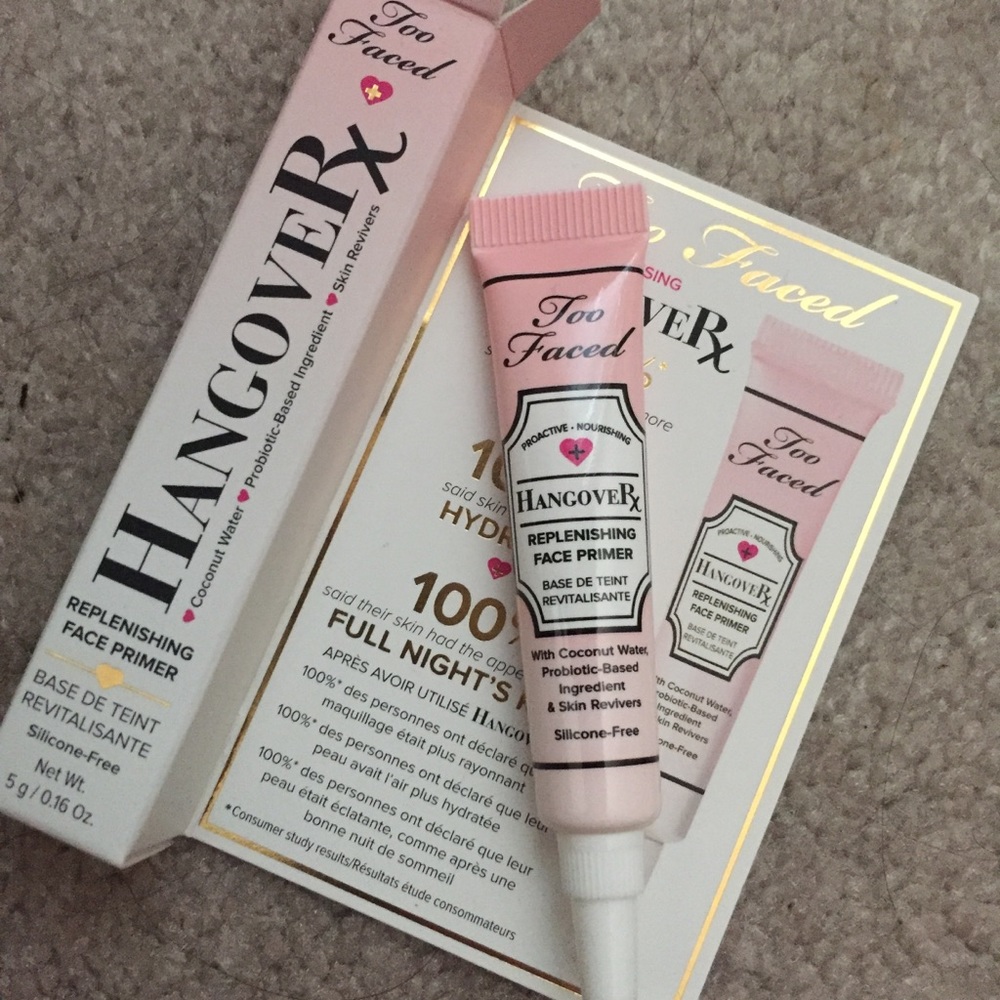 Too Faced Hangover Rx & Laura Geller highlighter